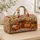 Autumn Pumpkin Bows And Maple Leaves For Cozy Harvest Getaways And Fall Travel Quilted Weekend Bag - 4