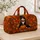 Tuxedo Cat With Pumpkin And Maple Leaves For Cozy Autumn Travel And Harvest Getaways Quilted Weekend Bag - 4