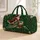 Santa Riding Sea Turtle with Gold Stars for Festive Holiday Travel and Christmas Gifting Quilted Weekend Bag - 1