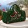 Santa Riding Sea Turtle with Gold Stars for Festive Holiday Travel and Christmas Gifting Quilted Weekend Bag - 5