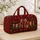 Christmas Gift Boxes and Holly for Festive Holiday Travel and Cozy Winter Getaways Quilted Weekend Bag - 4