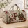 Vintage Christmas Snowman And Gift Scene For Holiday Getaways And Winter Celebrations Quilted Weekend Bag - 4