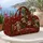 Tabby Cats in Santa Hats with Holiday Gifts for Christmas Season and Cat Lovers Quilted Weekend Bag - 5