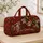 Tabby Cats in Santa Hats with Holiday Gifts for Christmas Season and Cat Lovers Quilted Weekend Bag - 4