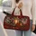 Antique Christmas Lantern and Snowy Village for Festive Winter Getaways Quilted Weekend Bag - 2