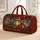 Antique Christmas Lantern and Snowy Village for Festive Winter Getaways Quilted Weekend Bag - 1