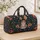 Gray Bunny with Coral Bow and Flowers for Cheerful Weekend Getaways and Daily Travel Quilted Weekend Bag - 4