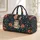 Gray Bunny with Coral Bow and Flowers for Cheerful Weekend Getaways and Daily Travel Quilted Weekend Bag - 1