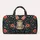 Gray Bunny with Coral Bow and Flowers for Cheerful Weekend Getaways and Daily Travel Quilted Weekend Bag - 6