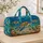 Sea Turtle And Seashell Coastal Motifs For Sunny Summer Beach Getaways And Holidays Quilted Weekend Bag - 4