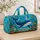Blue Whale and Tropical Fish Ocean Adventure for Sunny Beach Getaways and Coastal Travel Quilted Weekend Bag - 4