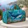 Blue Whale and Tropical Fish Ocean Adventure for Sunny Beach Getaways and Coastal Travel Quilted Weekend Bag - 5