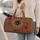 Leopard Spiderweb Bow Heart Motif for Festive Getaways and Stylish Women Travelers Quilted Weekend Bag - 2