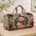 Cheerful Snowman with Red Scarf for Festive Winter Getaways and Christmas Cheer Quilted Weekend Bag - 4