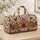 Gingerbread House and Candy Canes for Cozy Christmas Holiday Travel Gift Giving Joy Quilted Weekend Bag - 4