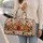 Gingerbread House and Candy Canes for Cozy Christmas Holiday Travel Gift Giving Joy Quilted Weekend Bag - 2