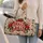 Candy Cane Holly Bow Christmas Cheer for Festive Holiday Getaways and Winter Travel Quilted Weekend Bag - 2
