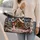 Snowman Cabin Christmas Scene for Cozy Winter Holiday Getaways and Festive Travel Quilted Weekend Bag - 2