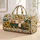 Sunflower Camper Van in Golden Wildflower Fields for Relaxed Road Trip and Camping Quilted Weekend Bag - 1