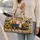 Sunflower Camper Van in Golden Wildflower Fields for Relaxed Road Trip and Camping Quilted Weekend Bag - 2