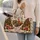 Christmas Turkey And Evergreen Trees For Festive Holiday Getaways And Winter Travel Quilted Weekend Bag - 2