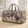 Sleeping Schnauzer Neutral Patchwork Style Travel Gift for Dog Lovers and Pet Owners Quilted Weekend Bag - 1