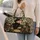 Vintage Literary Woman With Books for Bookish Weekend Getaways and Reading Retreats Quilted Weekend Bag - 2
