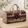Black Spider And Racing Checks For Bold Road Trips And Alternative Style Enthusiasts Quilted Weekend Bag - 4