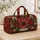 Christmas Spider and Snowflake Holiday Style for Festive Winter Getaways Quilted Weekend Bag - 4
