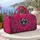 Hot Pink Silver Spiderweb Starburst Style for Bold Weekend Getaways and Night-Out Looks Quilted Weekend Bag - 5