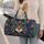 Colorful Abstract Cat Face for Weekend Getaways and Creative Travel for Cat Lovers Quilted Weekend Bag - 2