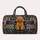 Golden Curly Puppy Heart Medallion for Cozy Cottage Getaways and Dog Lover Gifts Quilted Weekend Bag - 6