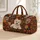 West Highland White Terrier Autumn Florals for Cozy Fall Getaways and Dog Lovers Quilted Weekend Bag - 1