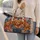 Curly Poodle Puppy Patchwork for Cozy Weekend Getaways and Dog Lover Travel Quilted Weekend Bag - 2