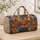Curly Poodle Puppy Patchwork for Cozy Weekend Getaways and Dog Lover Travel Quilted Weekend Bag - 4
