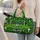 Soccer Ball and Goal Artwork for Weekend Getaways and Sports Travel for Fans Quilted Weekend Bag - 2