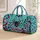 Punk Spider Lightning Heart Motifs for Alternative Weekend Travel and Concert Style Quilted Weekend Bag - 1