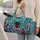 Punk Spider Lightning Heart Motifs for Alternative Weekend Travel and Concert Style Quilted Weekend Bag - 2