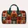 Vintage Paw Print Color Blocks for Cozy Weekend Getaways and Daily Travel Quilted Weekend Bag - 6