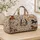 Watercolor Horse Herd and Horseshoe Blooms for Equestrian Getaways and Farm Days Quilted Weekend Bag - 4