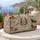 Watercolor Horse Herd and Horseshoe Blooms for Equestrian Getaways and Farm Days Quilted Weekend Bag - 5
