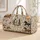 Watercolor Horse Herd and Horseshoe Blooms for Equestrian Getaways and Farm Days Quilted Weekend Bag - 1