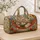 Shih Tzu Reading In A Floral Hammock For Cozy Weekend Getaways And Book Lovers Quilted Weekend Bag - 4