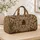 Vintage Botanical Spider Motifs for Weekend Escapes, Nature Lovers, and Garden Gifts Quilted Weekend Bag - 4