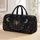 Golden Spiderweb and Crescent Moons for Enchanted Winter Getaways and Night Travel Quilted Weekend Bag - 1