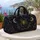 Golden Spiderweb and Crescent Moons for Enchanted Winter Getaways and Night Travel Quilted Weekend Bag - 5