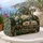 Vintage Camper Trailer, Bear And Pines For Mountain Travel And Weekend Escapes Quilted Weekend Bag - 5