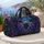 Stained Glass Spiderweb with Jewel-Tone Spider for Bold Weekend Getaways and Nature Lovers Quilted Weekend Bag - 5