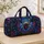 Stained Glass Spiderweb with Jewel-Tone Spider for Bold Weekend Getaways and Nature Lovers Quilted Weekend Bag - 4