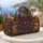 Boho Mushroom Spiderweb Rainbow Florals for Whimsical Autumn Weekend Adventures Quilted Weekend Bag - 5